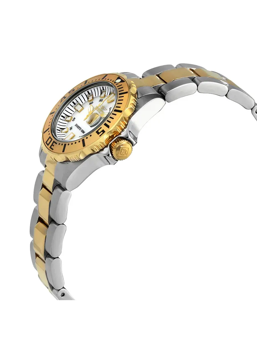 Женские часы Invicta Pro Diver с перламутровым циферблатом 6895 — изображение 2 из 3, оттенок желтый золотистый