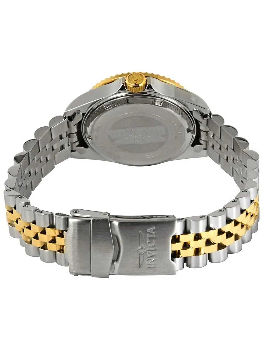 Женские часы Invicta Pro Diver с кварцевым механизмом, черным циферблатом и двухцветным корпусом — изображение 3 из 3