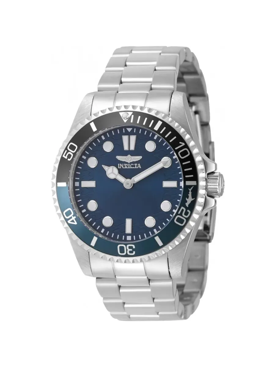 Мужские часы Invicta Pro Diver Quartz с синим циферблатом и безелем «Бэтмен» 49704 — изображение 1 из 1, оттенок синий черный