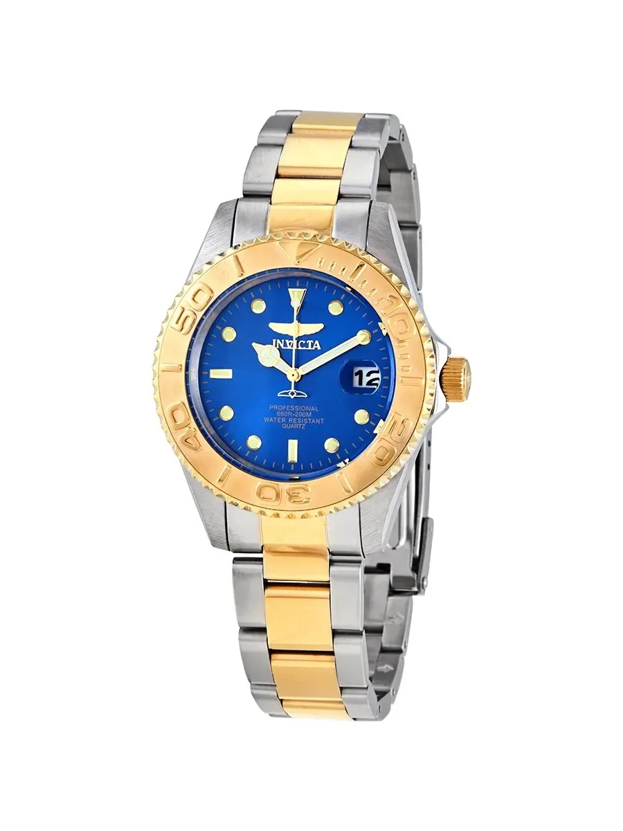 Мужские часы Invicta Pro Diver с кварцевым механизмом — изображение 1 из 3, оттенок желтый золотистый
