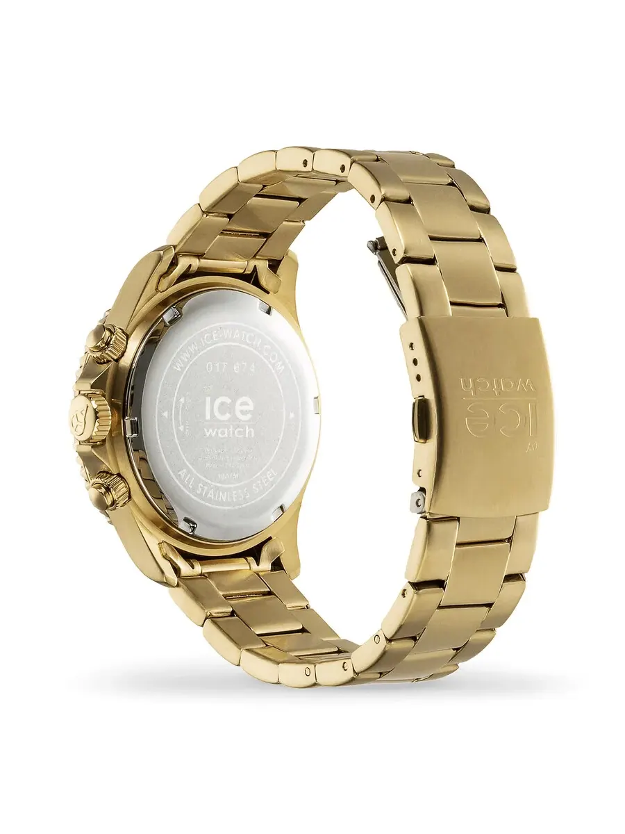 Мужские часы Ice-Watch хронограф кварцевые с синим циферблатом 017674 — изображение 4 из 4, оттенок золотистый