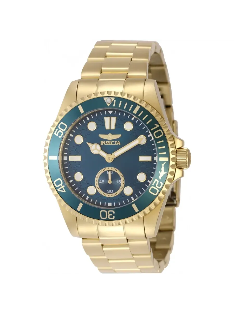 Мужские кварцевые часы Invicta Pro Diver с синим циферблатом, артикул 49427 — изображение 1 из 1, оттенок золотистый синий