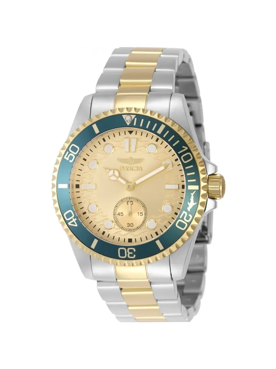 Мужские часы Invicta Pro Diver Quartz с золотым циферблатом 49425 — изображение 1 из 1, оттенок золотистый синий