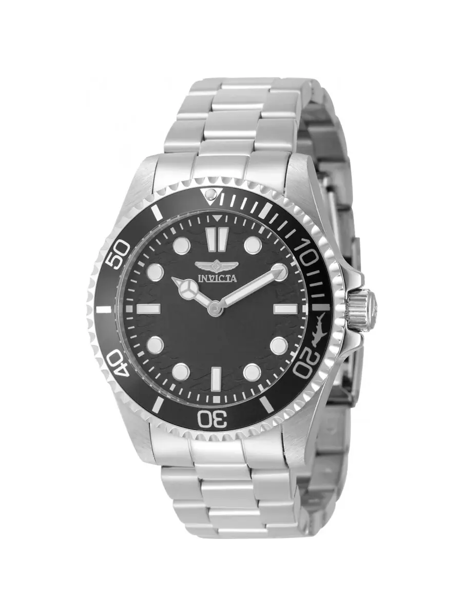 Мужские кварцевые часы Invicta Pro Diver с серым циферблатом, модель 49703 — изображение 1 из 1, оттенок серебристый-черный