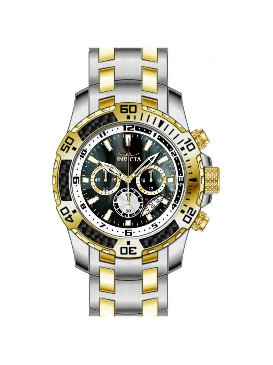 Мужские часы Invicta Pro Diver SCUBA Chronograph GMT Quartz с черным циферблатом 49852 — изображение 1 из 1