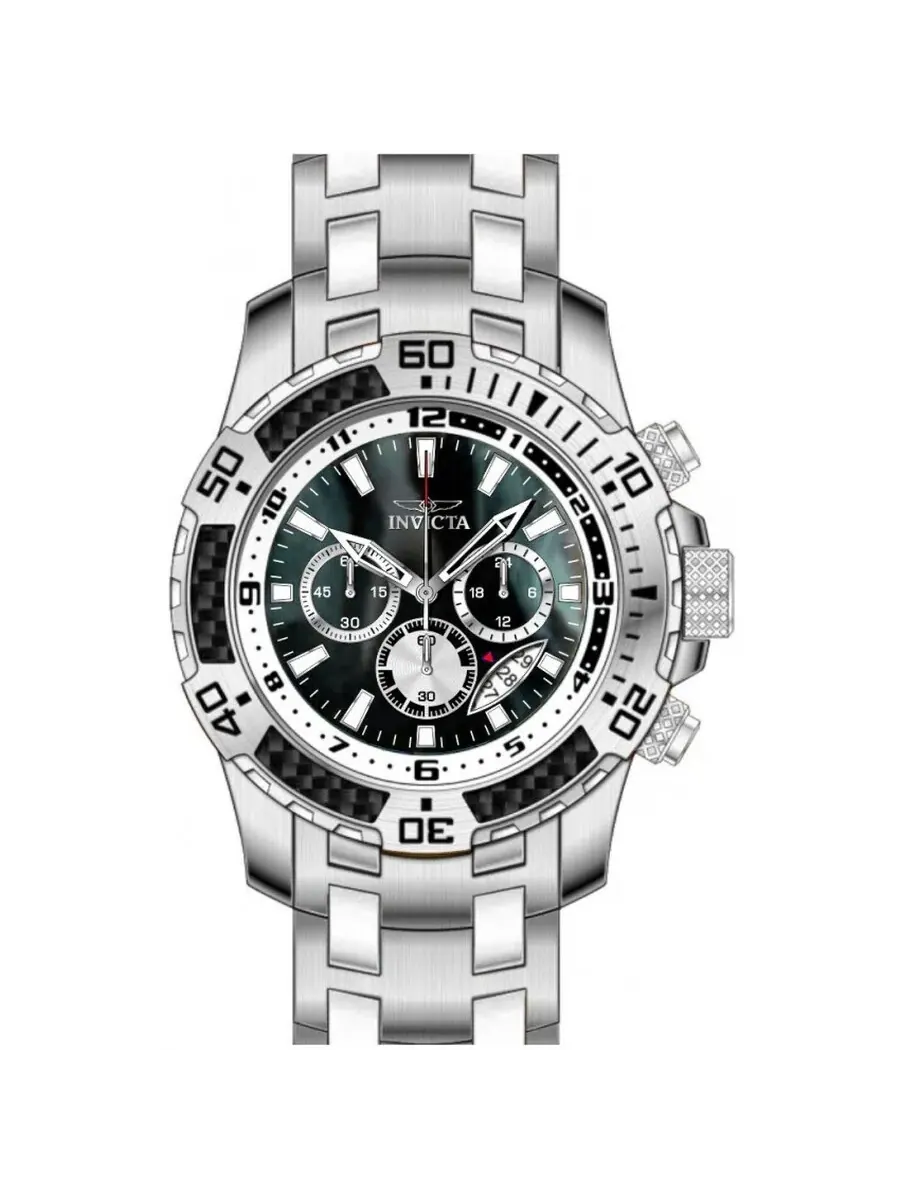 Мужские часы Invicta Pro Diver SCUBA Chronograph GMT Quartz с черным циферблатом 49853 — изображение 1 из 1