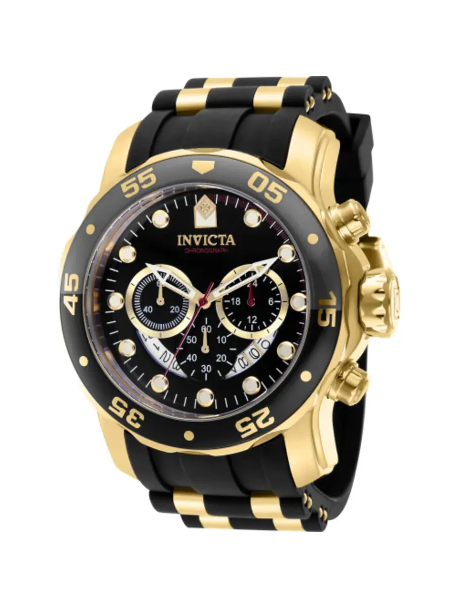 Мужские кварцевые часы Invicta Pro Diver SCUBA Chronograph 37228 — изображение 1 из 1, оттенок серый золотистый черный
