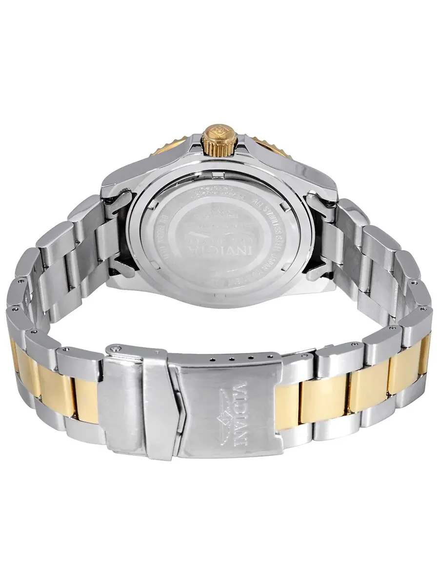 Часы Invicta Pro Diver двухцветные с черным циферблатом для мужчин 26973 — изображение 3 из 3, оттенок золотистый