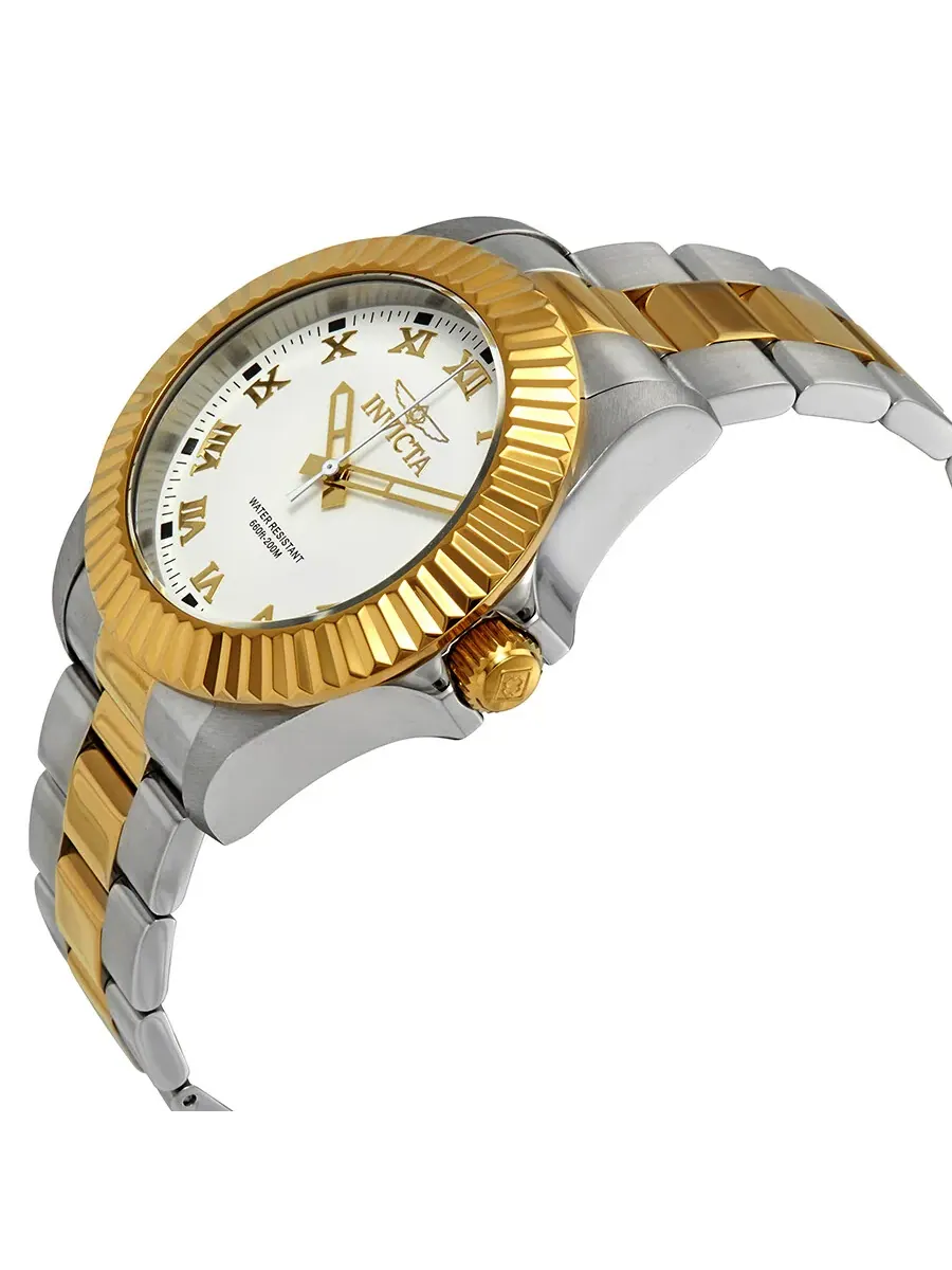 Мужские часы Invicta Pro Diver с белым циферблатом и двухцветной отделкой, модель 16740 — изображение 2 из 3