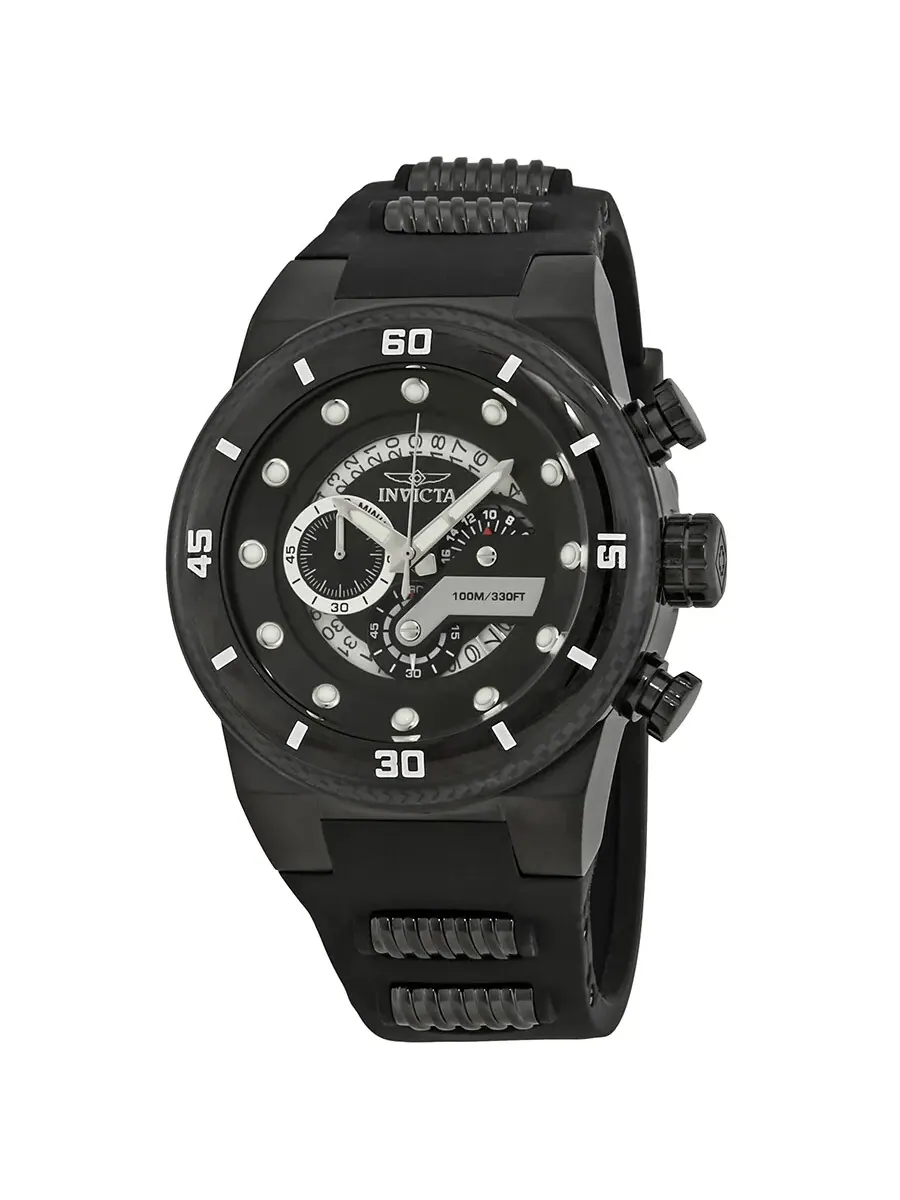 Мужские часы Invicta S1 Rally Chronograph с черным циферблатом 24228 — изображение 1 из 3, оттенок черный черный