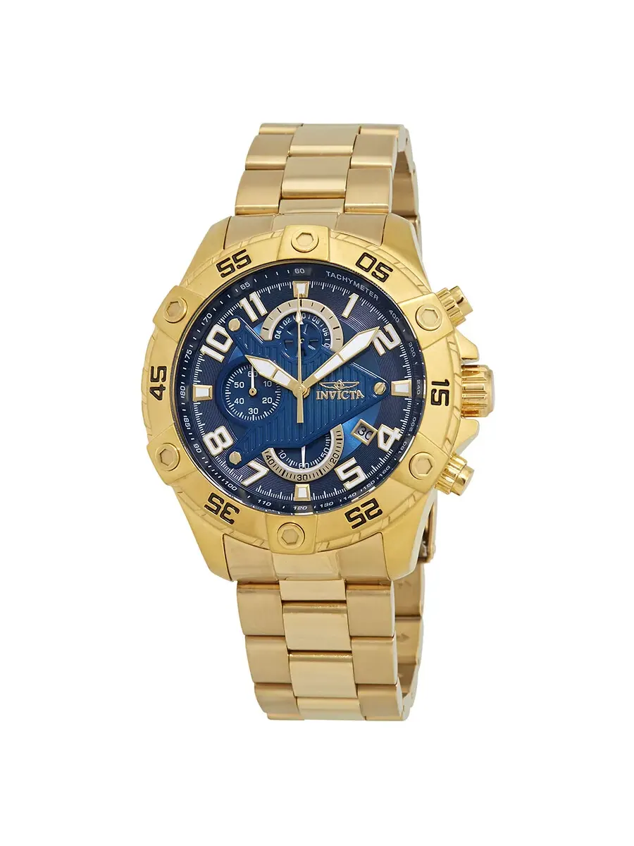 Мужские часы Invicta S1 Rally Chronograph с синим циферблатом 26095 — изображение 1 из 3, оттенок золотистый