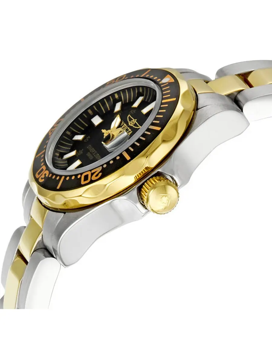 Женские кварцевые часы Invicta Signature Lady с черным циферблатом и двухцветной отделкой, модель — изображение 2 из 4