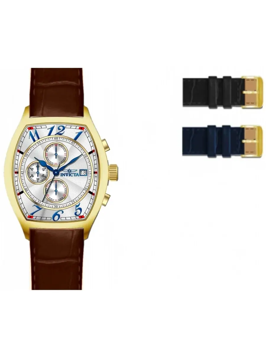 Мужские кварцевые часы Invicta Specialty Chronograph с серебристым циферблатом, артикул 49839 — изображение 1 из 1