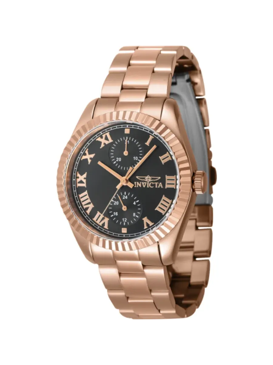 Женские кварцевые часы Invicta Specialty GMT с черным циферблатом, модель 47446 — изображение 1 из 1