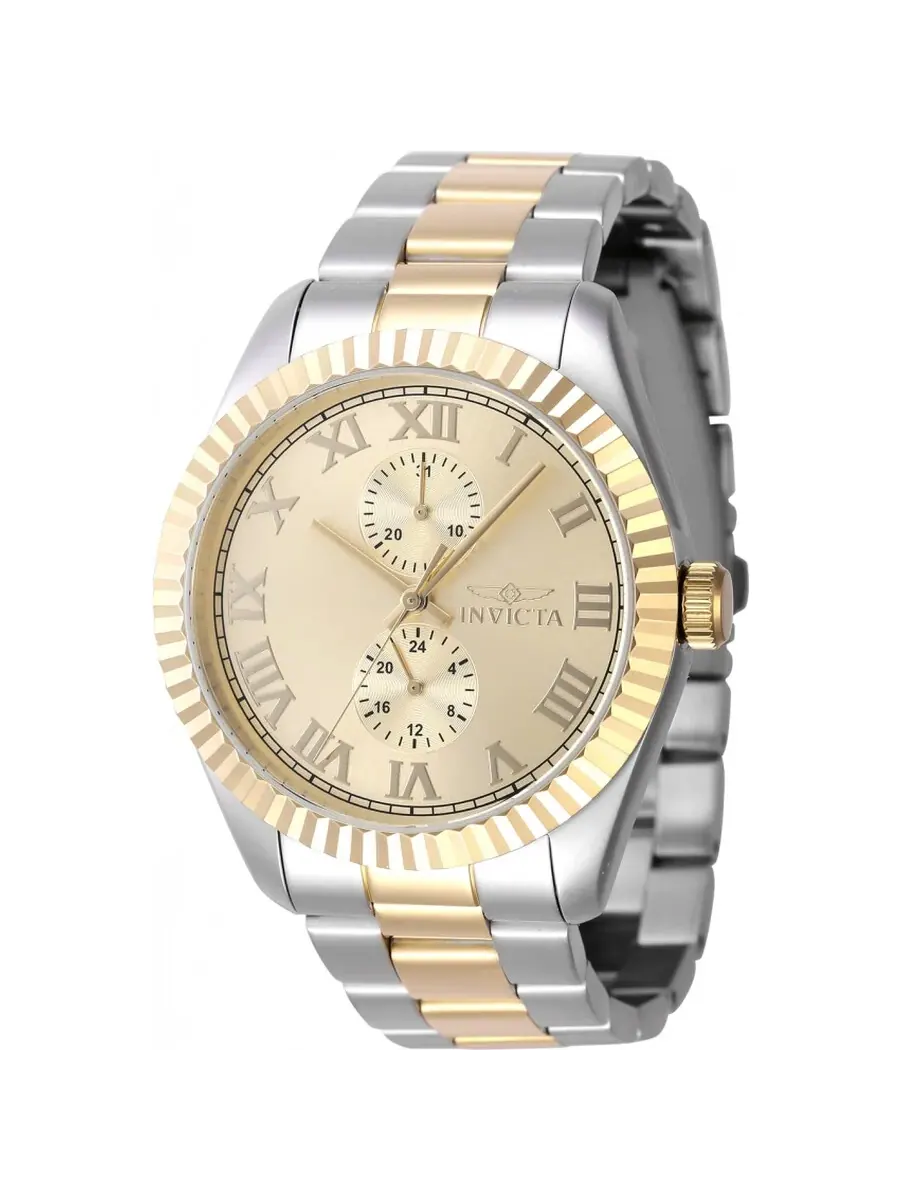 Мужские часы Invicta Specialty GMT Quartz с золотым циферблатом 47428 — изображение 1 из 1, оттенок золотистый
