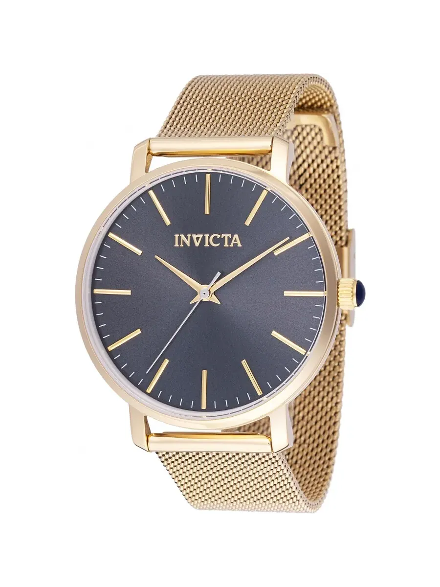 Женские часы Invicta Angel с кварцевым механизмом и угольно-серым циферблатом 48845 — изображение 1 из 1, оттенок золотистый