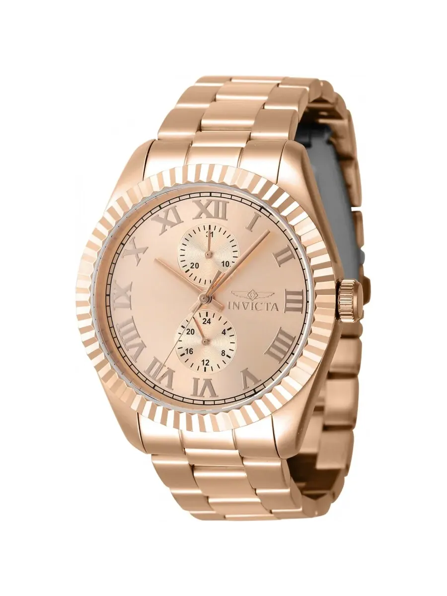 Мужские часы Invicta Specialty GMT Quartz с розовым золотым циферблатом 47433 — изображение 1 из 1
