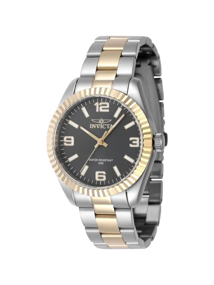 Женские часы Invicta Specialty Quartz с черным циферблатом 47468 — изображение 1 из 1, оттенок золотистый