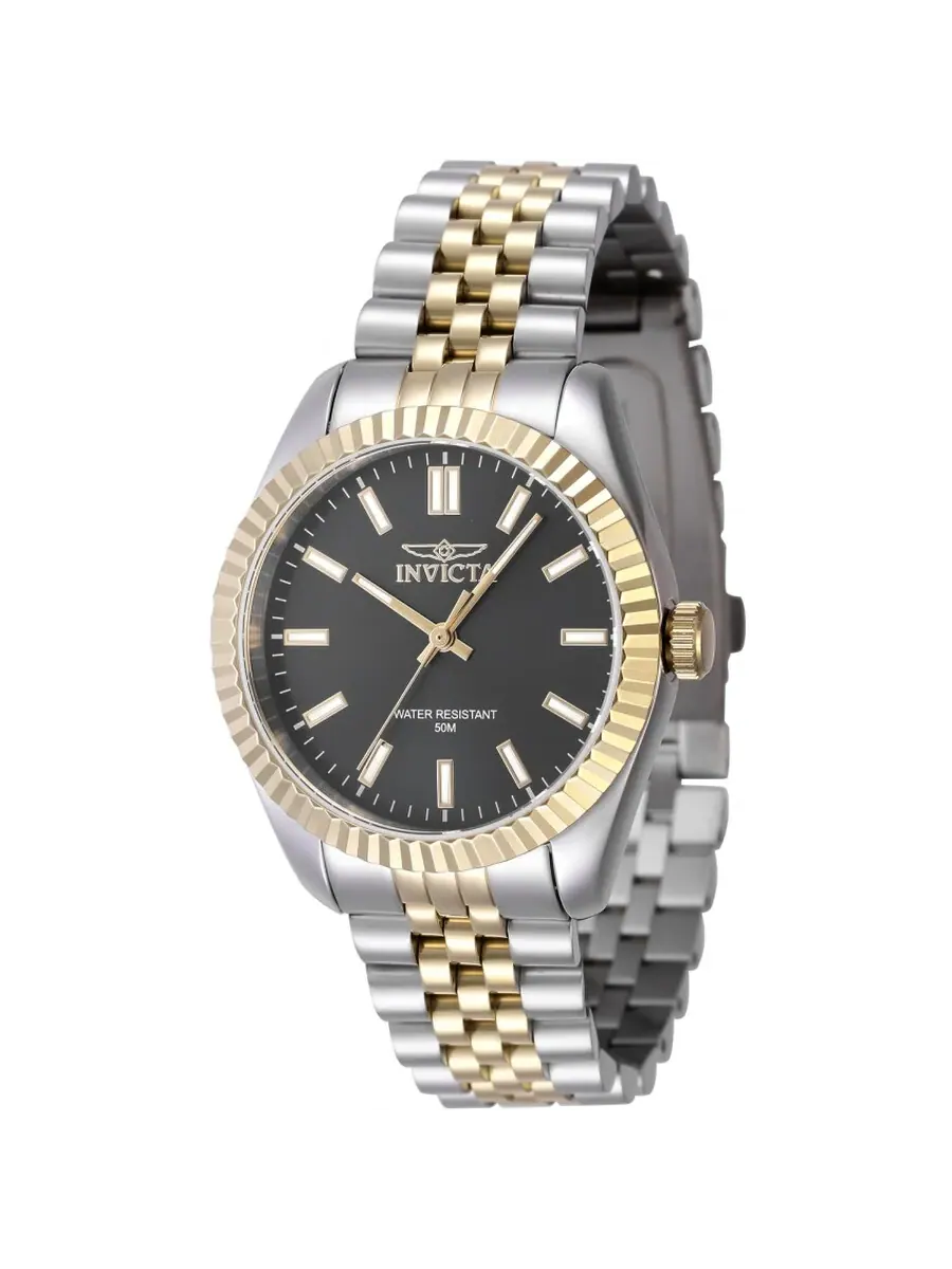Женские часы Invicta Specialty Quartz с черным циферблатом 47499 — изображение 1 из 1, оттенок золотистый