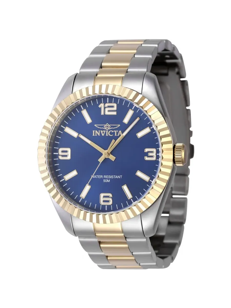 Мужские кварцевые часы Invicta Specialty с синим циферблатом, модель 47456 — изображение 1 из 1, оттенок золотистый
