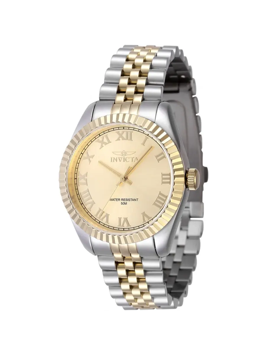 Женские кварцевые часы Invicta Specialty с золотым циферблатом, модель 47416 — изображение 1 из 1, оттенок золотистый
