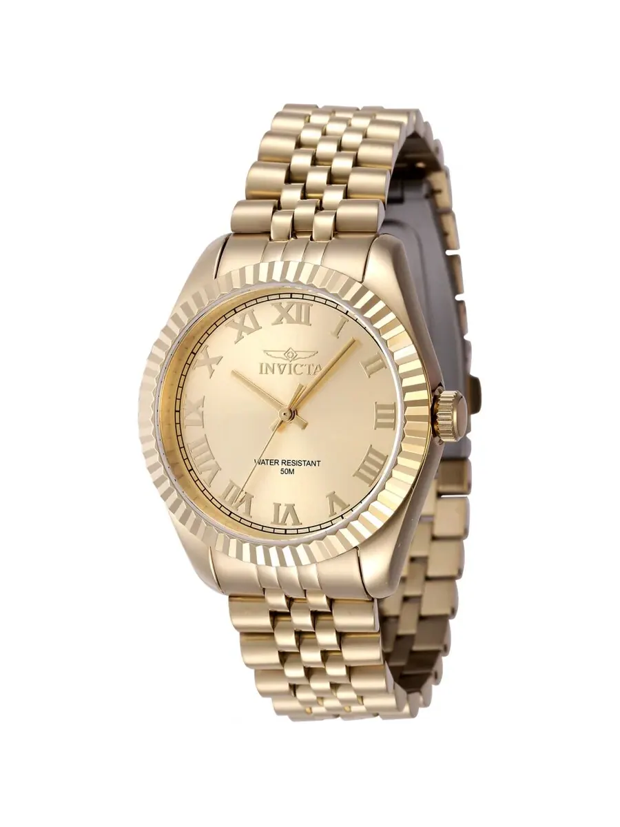 Женские часы Invicta Specialty Quartz с золотым циферблатом 47418 — изображение 1 из 1, оттенок золотистый