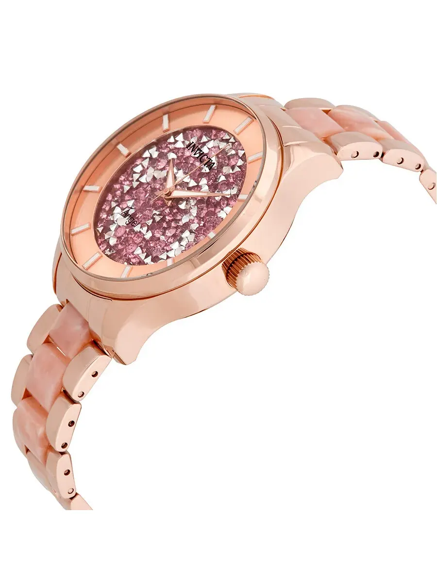 Женские часы Invicta Angel с розовым циферблатом 24663 — изображение 2 из 3, оттенок розовый золотистый