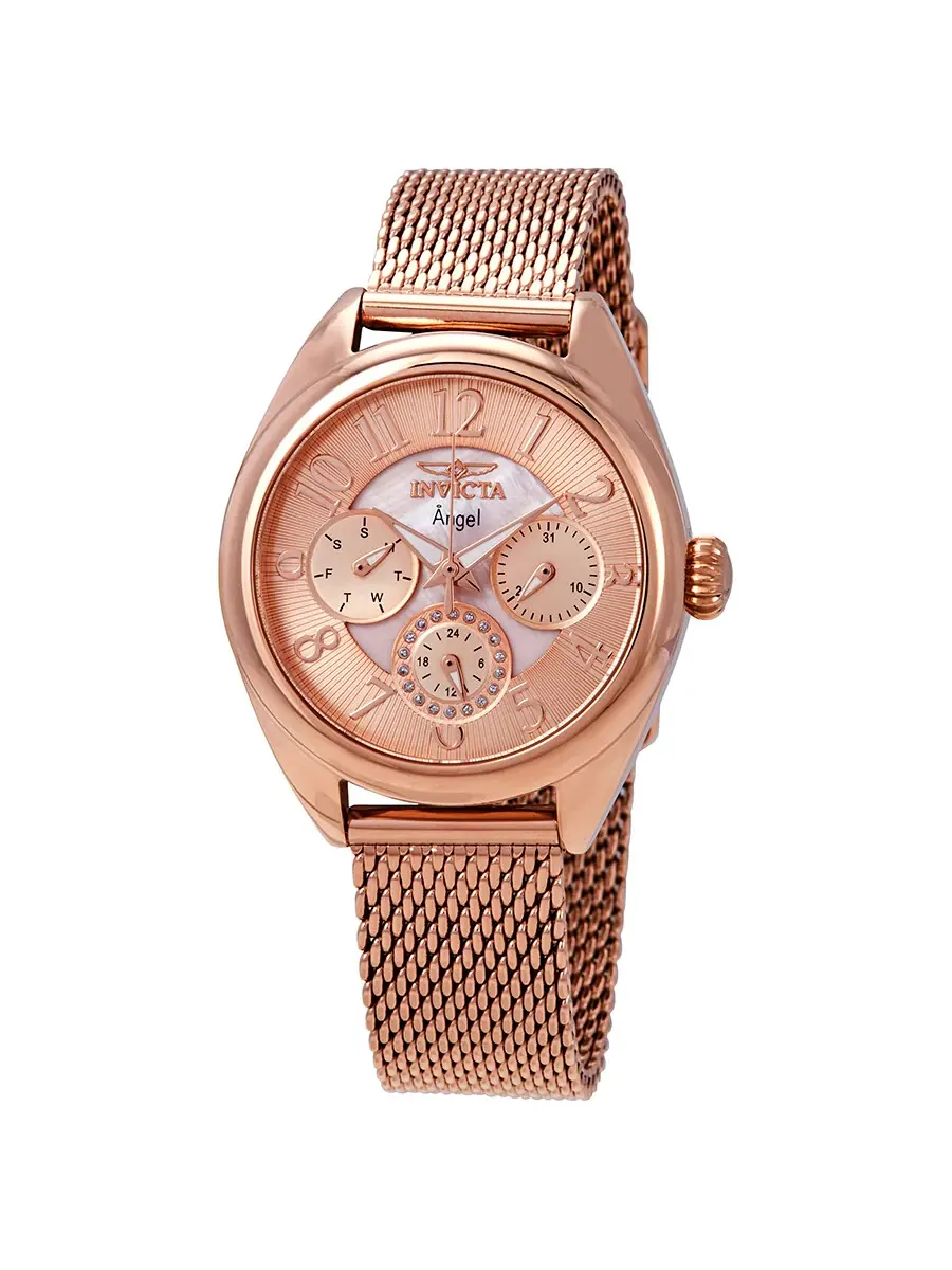 Женские часы Invicta Angel Rose Gold Dial 27454 — изображение 1 из 3, оттенок розовый золотистый