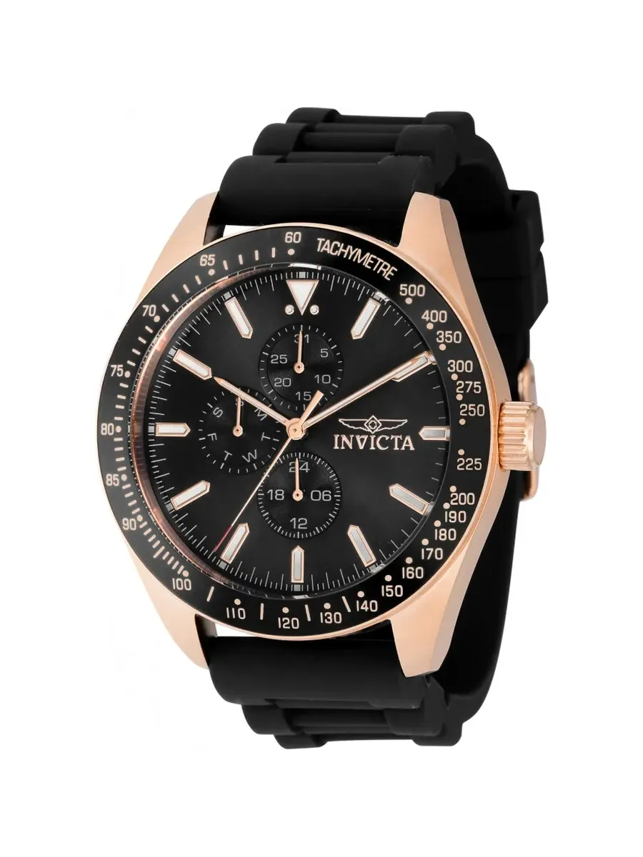 Мужские кварцевые часы Invicta Aviator с черным циферблатом, модель 38407 — изображение 1 из 1