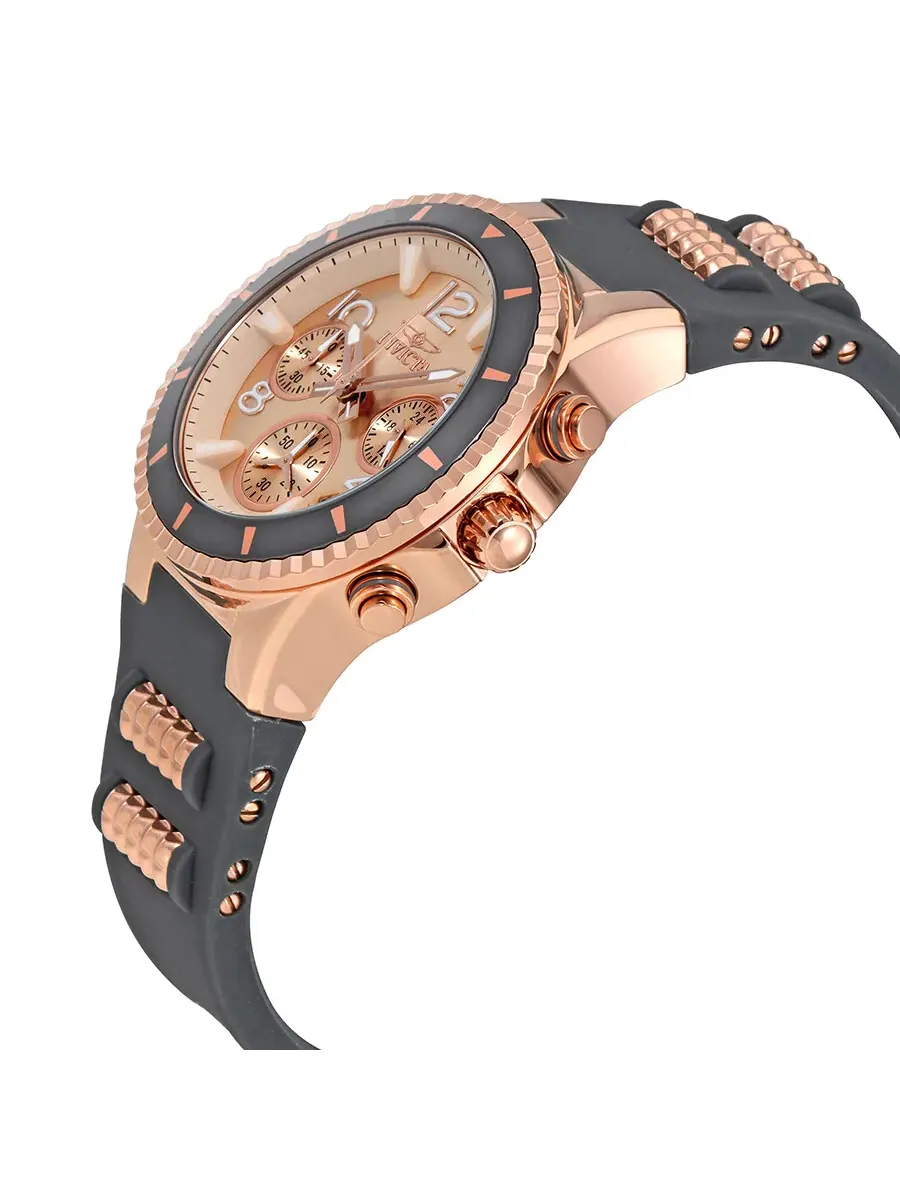 Женские часы Invicta BLU Chronograph с розовым циферблатом 24189 — изображение 2 из 3, оттенок розовый золотистый