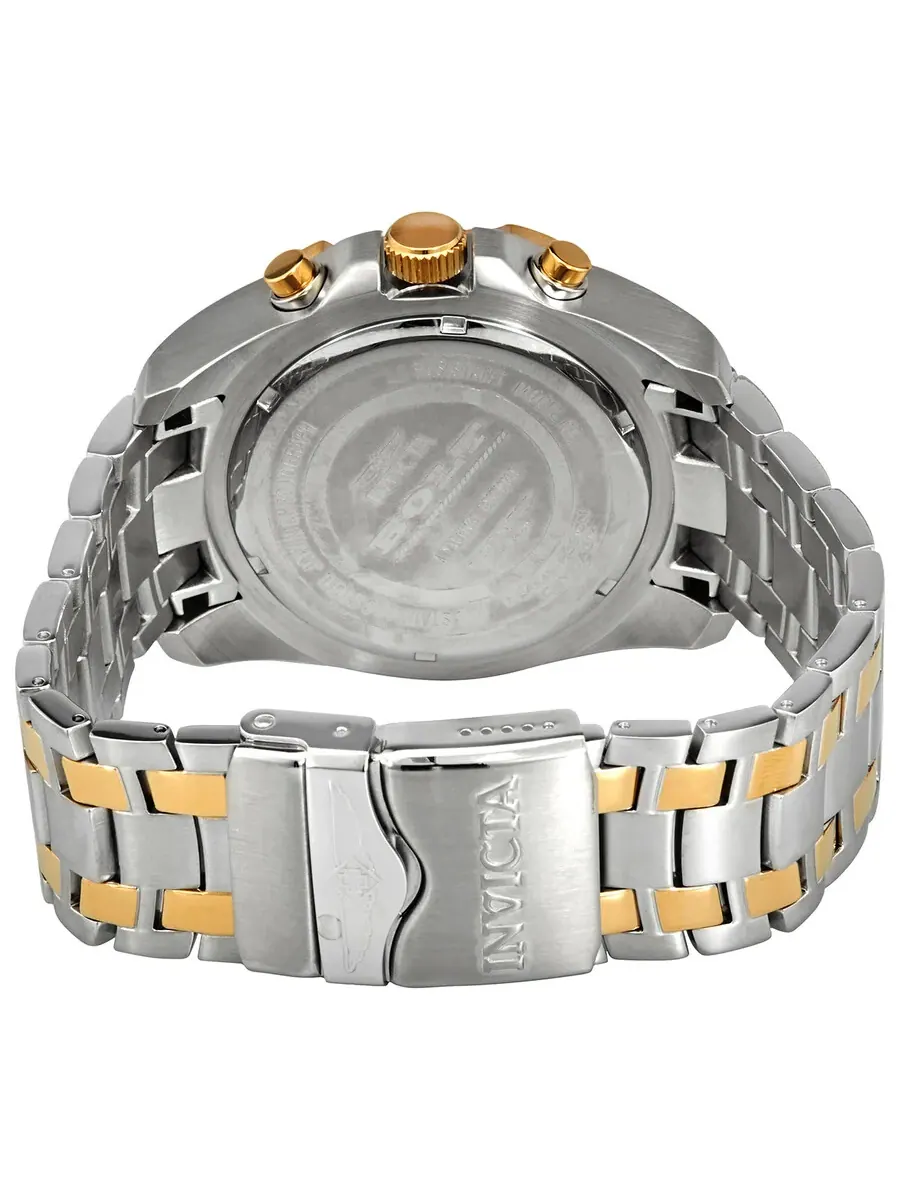 Мужские кварцевые часы Invicta Bolt Chronograph с серым циферблатом, модель 34127 — изображение 3 из 3, оттенок золотистый