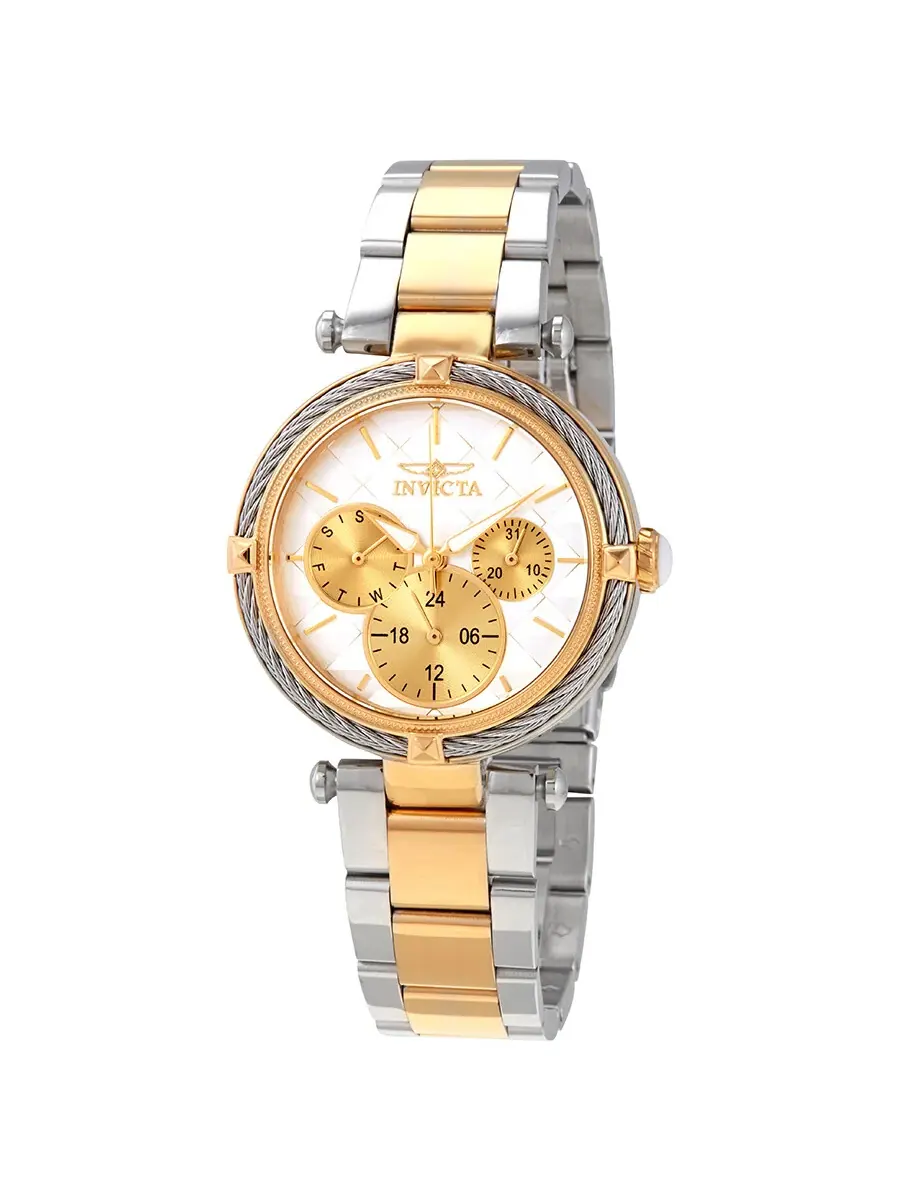 Женские часы Invicta Bolt с белым циферблатом 28960 — изображение 1 из 3, оттенок золотистый