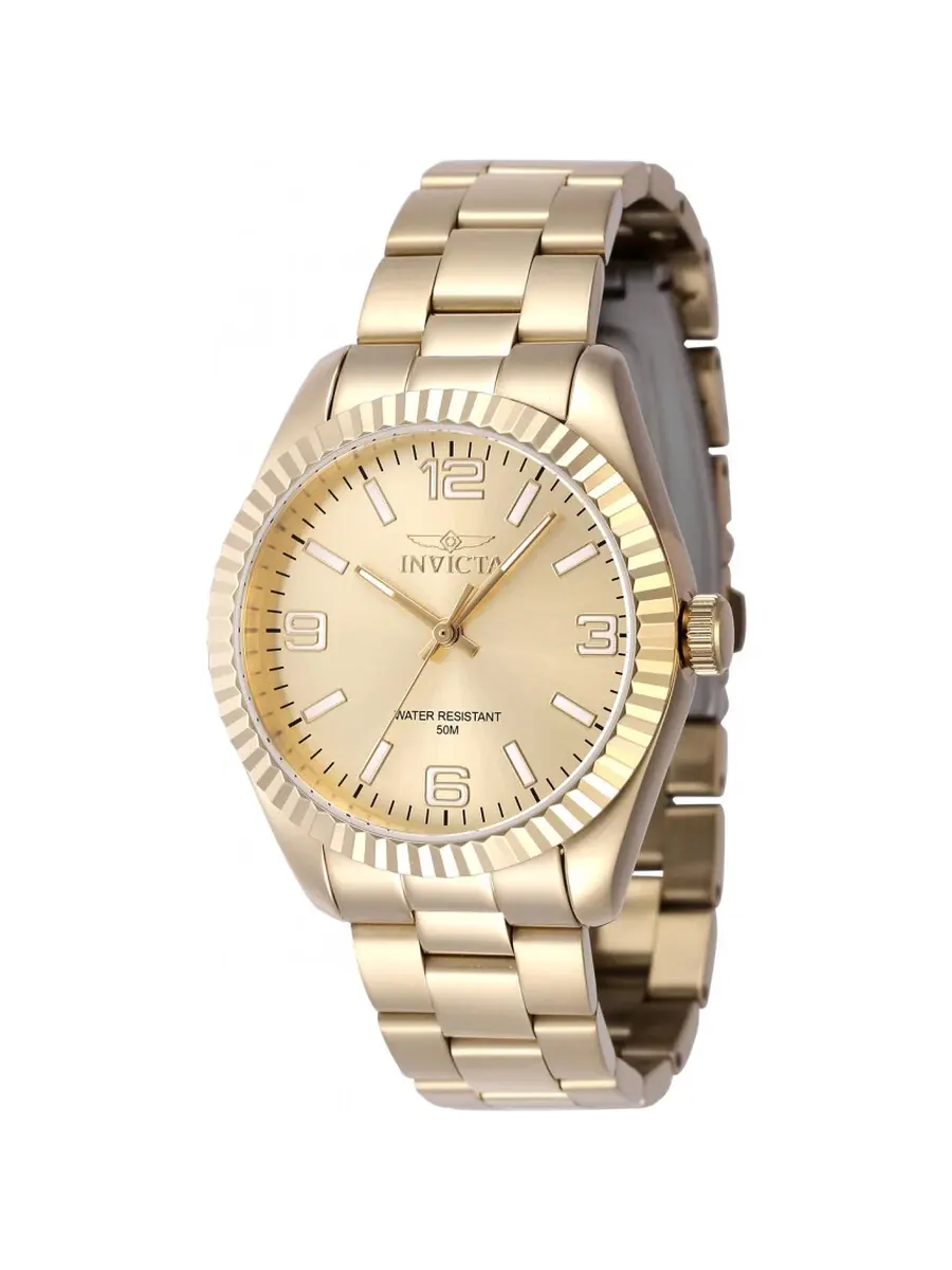 Женские часы Invicta Specialty Quartz с золотым циферблатом 47475 — изображение 1 из 1, оттенок золотистый