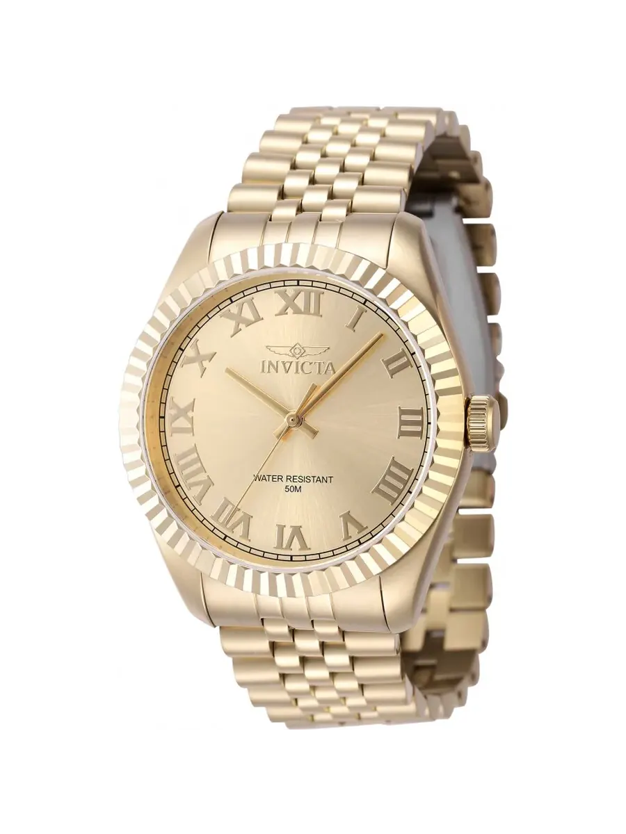 Мужские часы Invicta Specialty Quartz с золотым циферблатом 47406 — изображение 1 из 1, оттенок золотистый