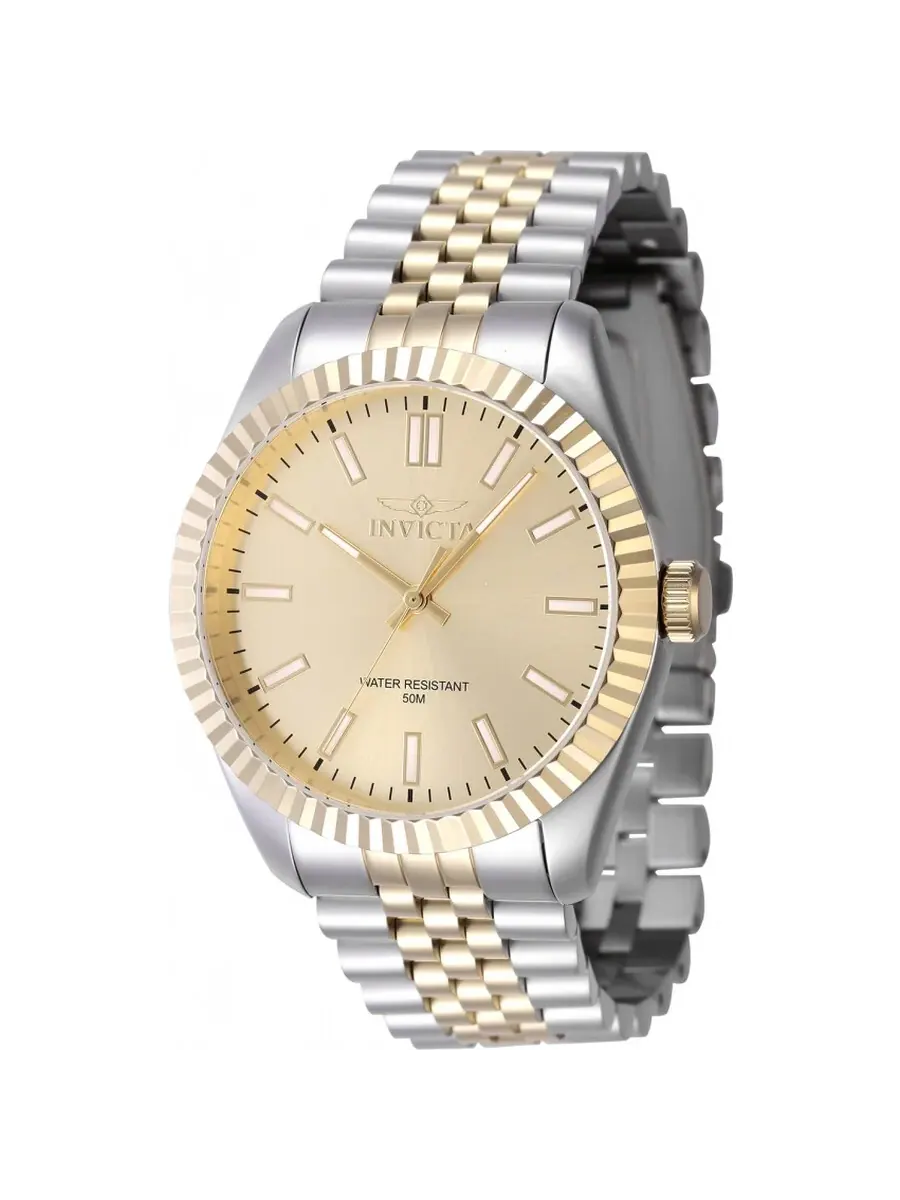 Мужские часы Invicta Specialty Quartz с золотым циферблатом 47487 — изображение 1 из 1, оттенок золотистый
