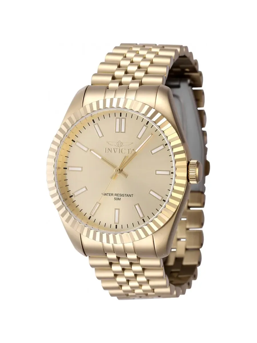 Мужские часы Invicta Specialty Quartz с золотым циферблатом 47491 — изображение 1 из 1, оттенок золотистый