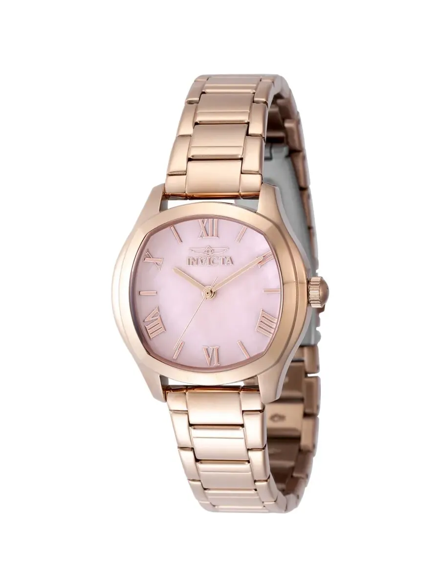 Женские часы Invicta Wildflower Quartz с розовым циферблатом 48240 — изображение 1 из 1, оттенок розовый золотистый