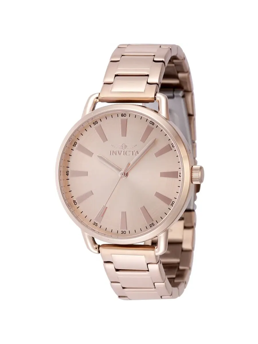 Женские часы Invicta Wildflower Quartz с розовым золотым циферблатом 48330 — изображение 1 из 1, оттенок розовый золотистый