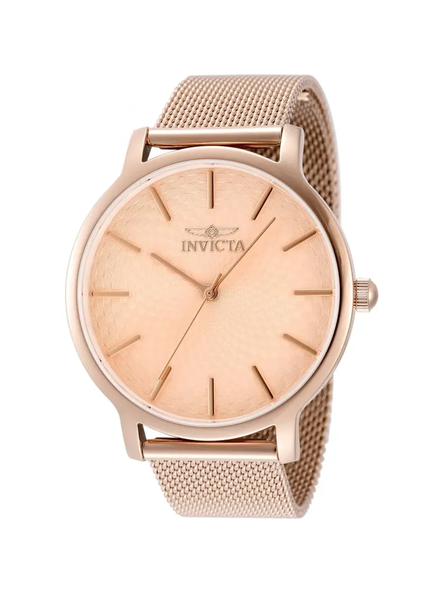 Женские часы Invicta Wildflower Quartz с розовым золотым циферблатом 48974 — изображение 1 из 1, оттенок розовый золотистый