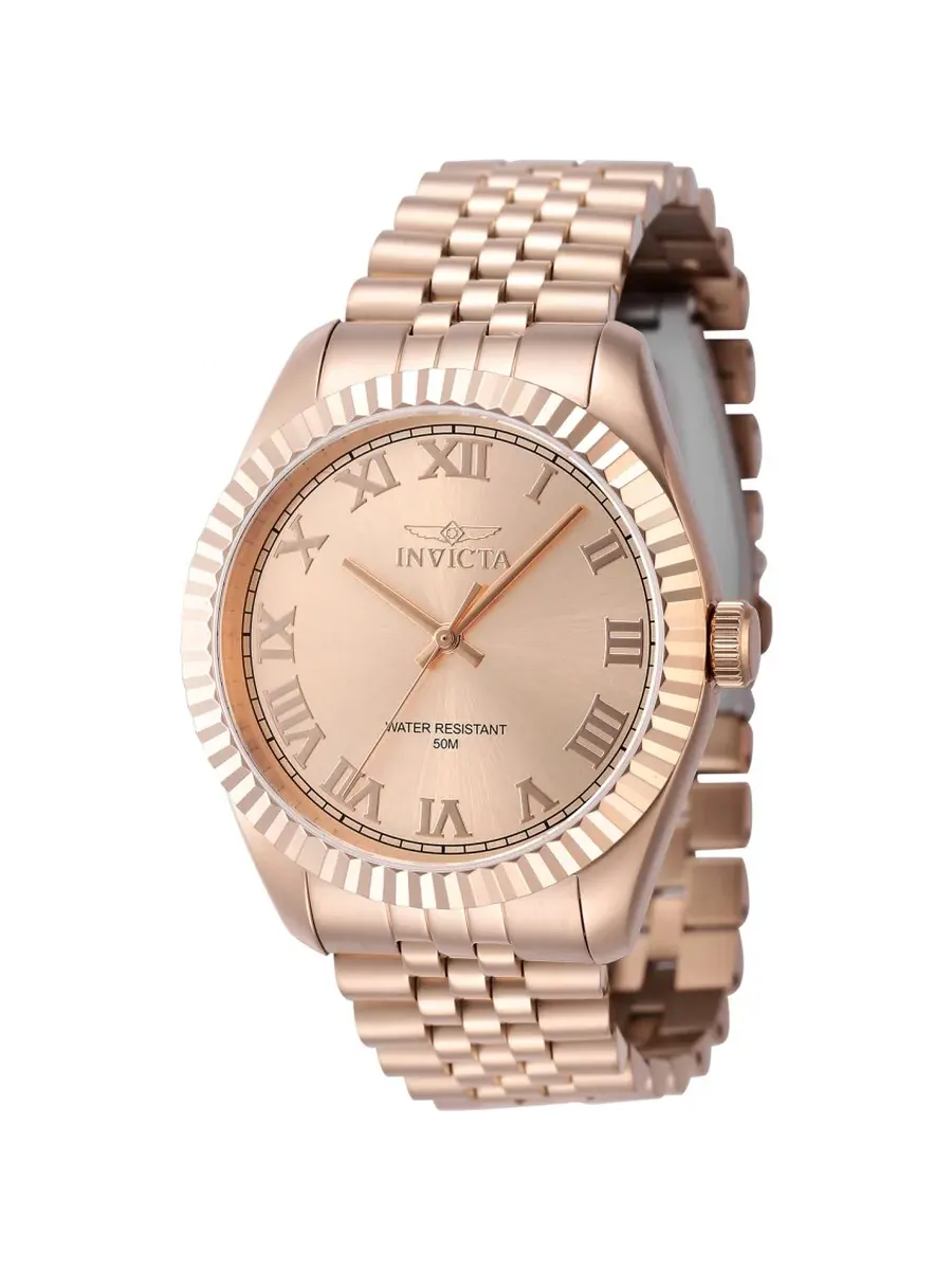 Мужские часы Invicta Specialty с кварцевым механизмом и розовым золотым циферблатом, модель 47407 — изображение 1 из 1