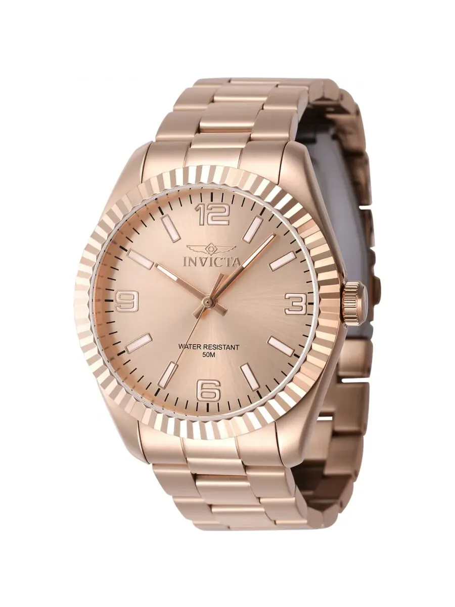 Мужские часы Invicta Specialty с кварцевым механизмом и розовым золотым циферблатом, модель 47462 — изображение 1 из 1