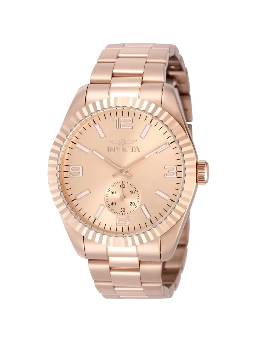 Мужские часы Invicta Specialty с кварцевым механизмом и розовым золотым циферблатом, модель 49393 — изображение 1 из 1