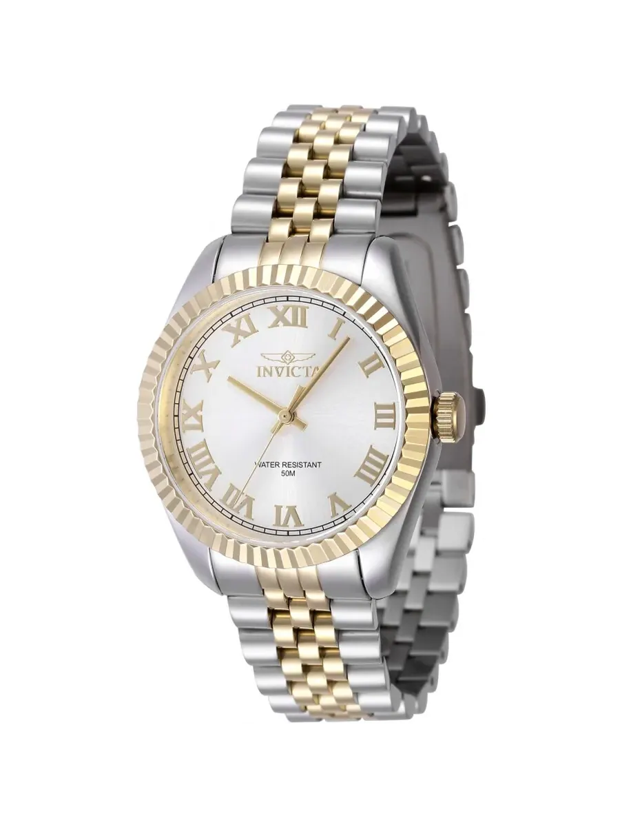Женские часы Invicta Specialty Quartz с серебряным циферблатом 47414 — изображение 1 из 1, оттенок золотистый