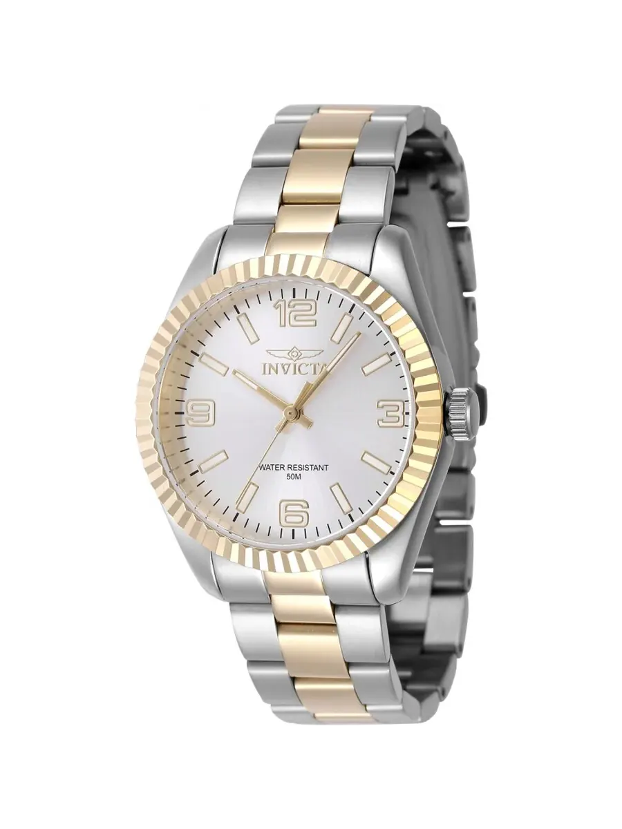 Женские часы Invicta Specialty Quartz с серебристым циферблатом 47469 — изображение 1 из 1, оттенок золотистый