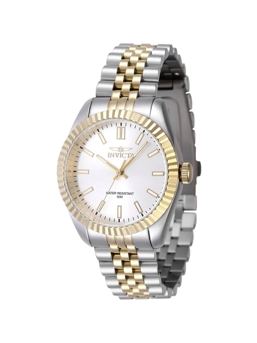 Женские часы Invicta Specialty Quartz с серебряным циферблатом 47500 — изображение 1 из 1, оттенок золотистый