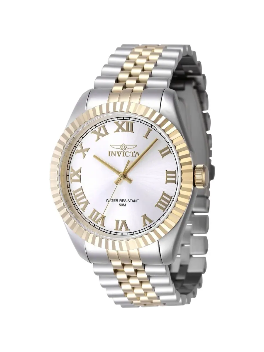 Мужские часы Invicta Specialty Quartz с серебристым циферблатом 47402 — изображение 1 из 1, оттенок золотистый