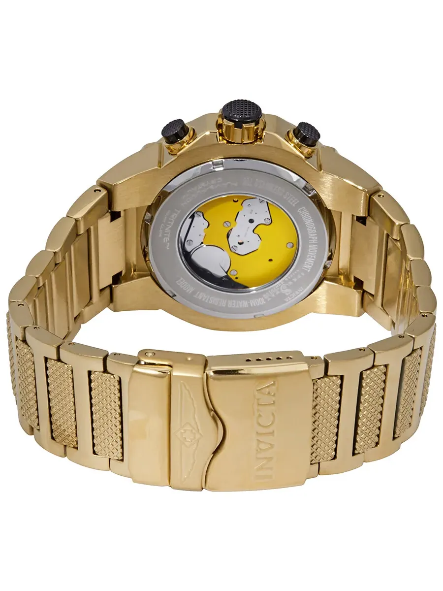 Мужские часы Invicta Speedway Chronograph с шампаневым циферблатом и золотым ионным покрытием 19529 — изображение 3 из 3