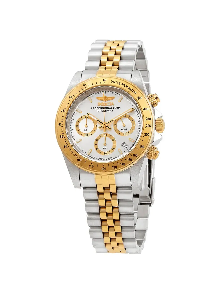 Мужские часы Invicta Speedway Chronograph с кварцевым механизмом и серебристым циферблатом 30991 — изображение 1 из 3
