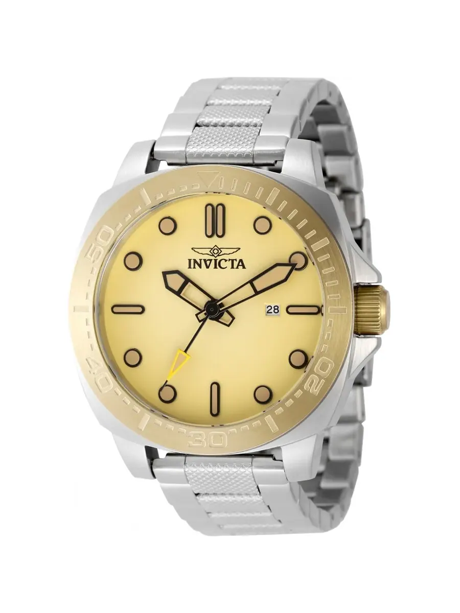 Мужские часы Invicta Speedway Quartz с желтым циферблатом 49102 — изображение 1 из 1, оттенок золотистый