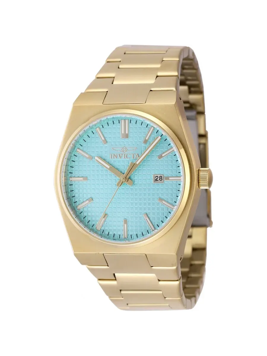 Мужские часы Invicta Speedway Zager Exclusive Quartz с голубым циферблатом 48401 — изображение 1 из 1, оттенок золотистый